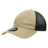 Decky 6 Panel Low Profile Relaxed Cotton Trucker | Decky 120 Khaki/Black OSFM