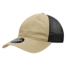 Decky 6 Panel Low Profile Relaxed Cotton Trucker | Decky 120 Khaki/Black OSFM