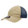 Decky 6 Panel Low Profile Relaxed Cotton Trucker | Decky 120 Khaki/Navy OSFM