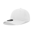 Decky 6 Panel Low Profile Relaxed Perforated Performance Dad Hat | Decky 6224 White White Hats
