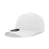 Decky 6 Panel Low Profile Relaxed Perforated Performance Dad Hat | Decky 6224 White White Hats