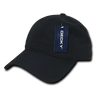 Decky 6 Panel Low Profile Relaxed Ripstop Dad Hat | Decky 239 Black OSFM Hats