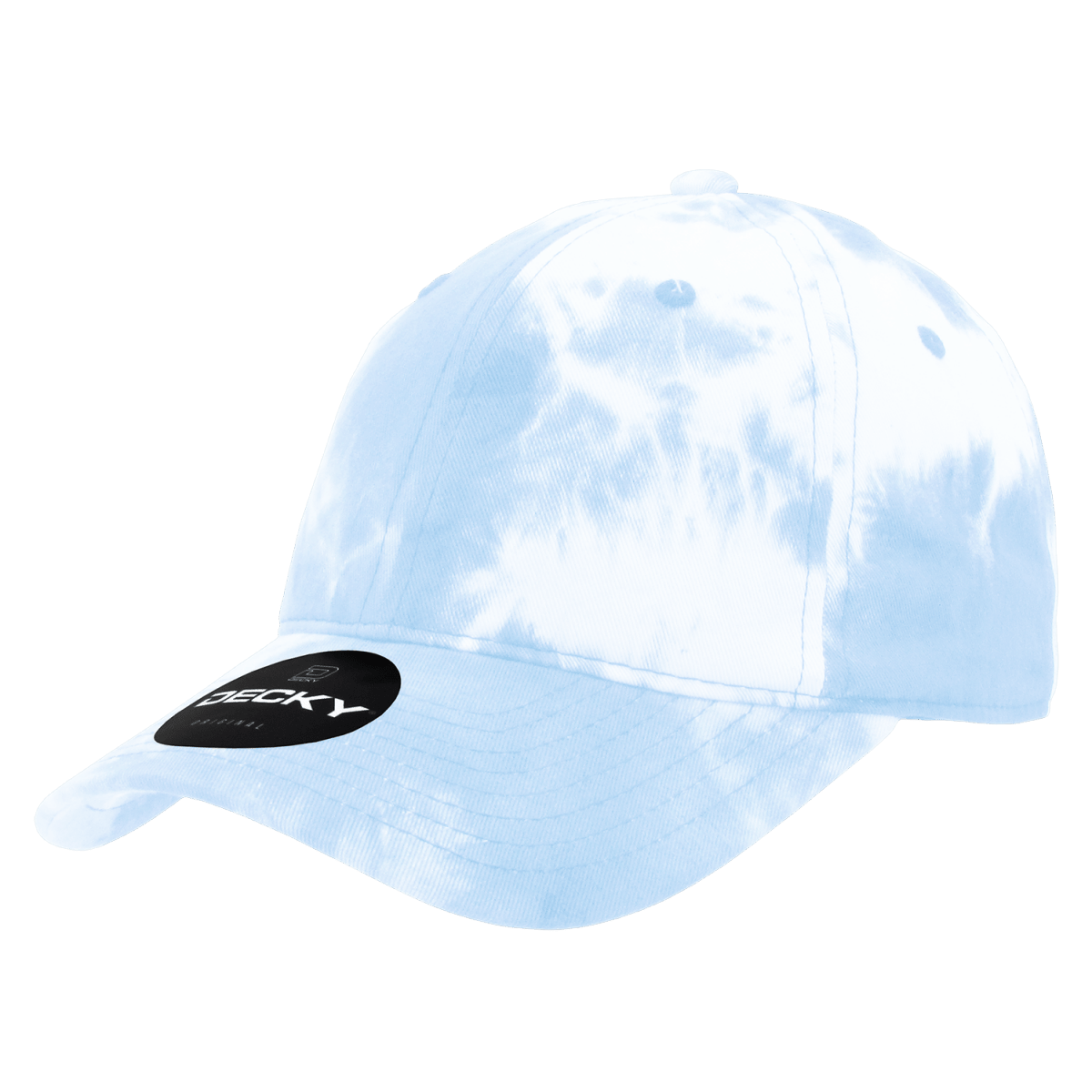 Decky 6 Panel Low Profile Relaxed Tie Dye Dad Hat | Decky 7205 Blue OSFM Hats