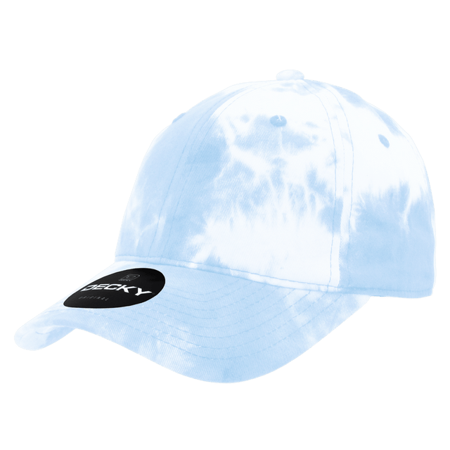 Decky 6 Panel Low Profile Relaxed Tie Dye Dad Hat | Decky 7205 Blue OSFM Hats