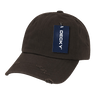 Decky 6 Panel Low Profile Relaxed Vintage Dad Hat | Decky 959 Brown OSFM Hats