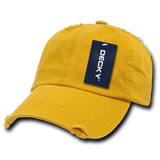 Decky 6 Panel Low Profile Relaxed Vintage Dad Hat | Decky 959 Mango OSFM Hats