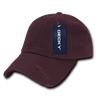Decky 6 Panel Low Profile Relaxed Vintage Dad Hat | Decky 959 Maroon OSFM Hats