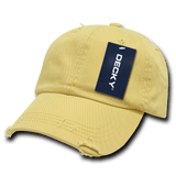Decky 6 Panel Low Profile Relaxed Vintage Dad Hat | Decky 959 Mustard OSFM Hats