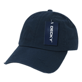 Decky 6 Panel Low Profile Relaxed Vintage Dad Hat | Decky 959 Navy OSFM Hats