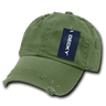 Decky 6 Panel Low Profile Relaxed Vintage Dad Hat | Decky 959 Olive OSFM Hats