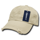 Decky 6 Panel Low Profile Relaxed Vintage Dad Hat | Decky 959 Stone OSFM Hats
