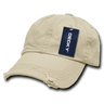 Decky 6 Panel Low Profile Relaxed Vintage Dad Hat | Decky 959 Stone OSFM Hats