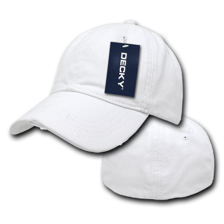Decky 6 Panel Low Profile Relaxed Vintage Polo Fitted | Decky 860 White L