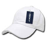 Decky 6 Panel Low Profile Relaxed Vintage Polo Fitted | Decky 860 White S