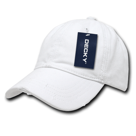 Decky 6 Panel Low Profile Relaxed Vintage Polo Fitted | Decky 860 White S