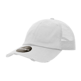 Decky 6 Panel Low Profile Relaxed Vintage Trucker | Decky 110 White OSFM