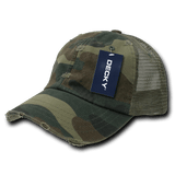 Decky 6 Panel Low Profile Relaxed Vintage Trucker | Decky 110 Woodland OSFM
