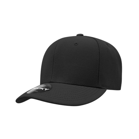 Decky 6 Panel Low Profile Structured Acrylic/Polyester Cap | Decky 206 Black OSFM Hats