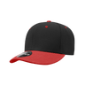 Decky 6 Panel Low Profile Structured Acrylic/Polyester Cap | Decky 206 BLK/RED OSFM Hats