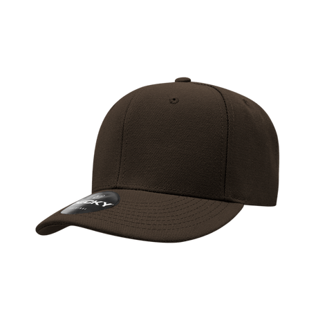 Decky 6 Panel Low Profile Structured Acrylic/Polyester Cap | Decky 206 Brown OSFM Hats