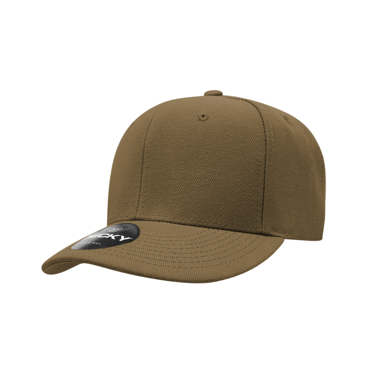 Decky 6 Panel Low Profile Structured Acrylic/Polyester Cap | Decky 206 Coyote OSFM Hats