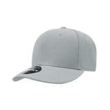 Decky 6 Panel Low Profile Structured Acrylic/Polyester Cap | Decky 206 Grey OSFM Hats