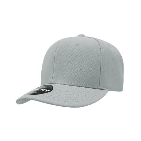Decky 6 Panel Low Profile Structured Acrylic/Polyester Cap | Decky 206 Grey OSFM Hats