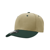 Decky 6 Panel Low Profile Structured Acrylic/Polyester Cap | Decky 206 KHA/HUN OSFM Hats
