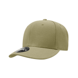 Decky 6 Panel Low Profile Structured Acrylic/Polyester Cap | Decky 206 Khaki OSFM Hats