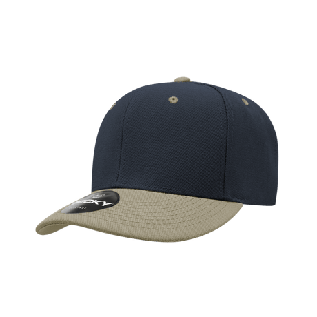Decky 6 Panel Low Profile Structured Acrylic/Polyester Cap | Decky 206 Navy/V.Gold OSFM Hats