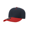 Decky 6 Panel Low Profile Structured Acrylic/Polyester Cap | Decky 206 NVY/RED OSFM Hats