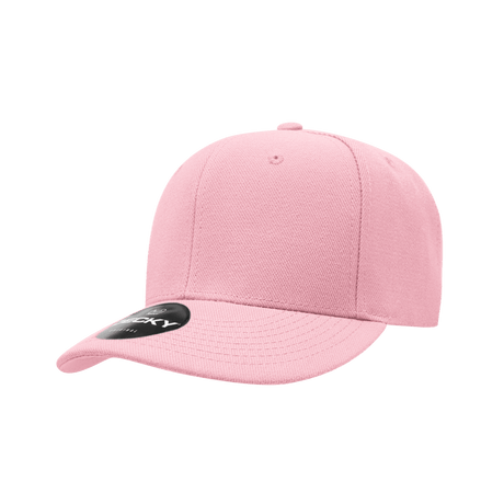 Decky 6 Panel Low Profile Structured Acrylic/Polyester Cap | Decky 206 Pink OSFM Hats