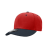 Decky 6 Panel Low Profile Structured Acrylic/Polyester Cap | Decky 206 RED/NVY OSFM Hats