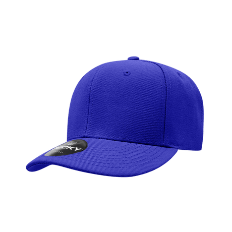 Decky 6 Panel Low Profile Structured Acrylic/Polyester Cap | Decky 206 Royal OSFM Hats