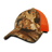 Decky 6 Panel Low Profile Structured Camo Trucker | Decky 218 Greybark/Orange OSFM