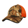 Decky 6 Panel Low Profile Structured Camo Trucker | Decky 218 Greybark/Orange OSFM