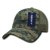 Decky 6 Panel Low Profile Structured Camo Trucker | Decky 218 MCU OSFM