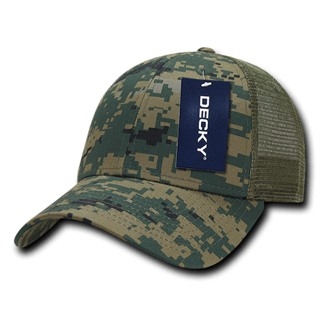 Decky 6 Panel Low Profile Structured Camo Trucker | Decky 218 MCU OSFM