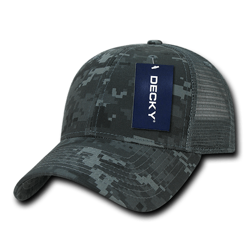 Decky 6 Panel Low Profile Structured Camo Trucker | Decky 218 NTG OSFM