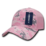 Decky 6 Panel Low Profile Structured Camo Trucker | Decky 218 Pink Digital OSFM