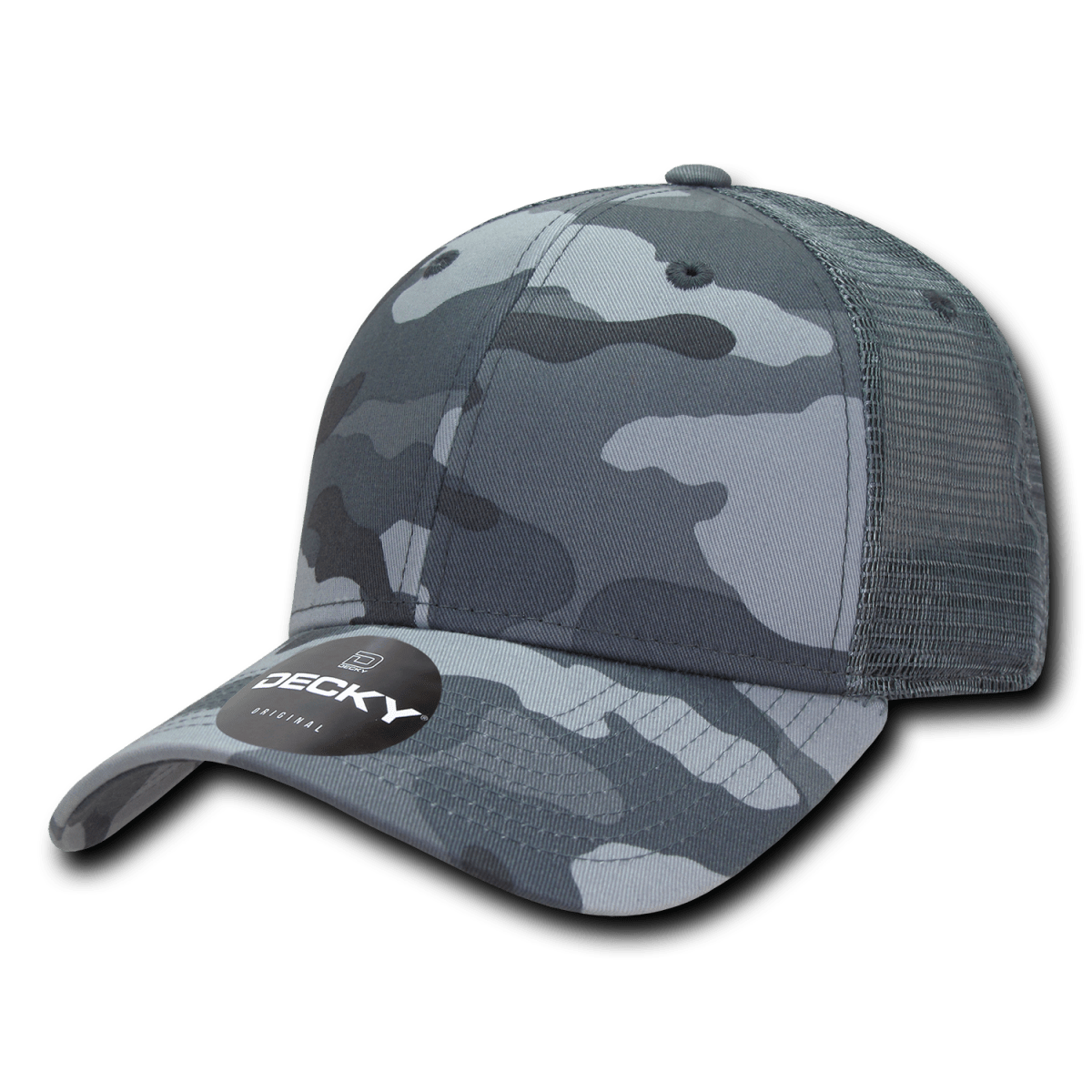 Decky 6 Panel Low Profile Structured Camo Trucker | Decky 218 URBAN OSFM