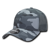 Decky 6 Panel Low Profile Structured Camo Trucker | Decky 218 URBAN OSFM