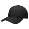 Decky 6 Panel Low Profile Structured Cotton Cap | Decky 209 Black OSFM Hats