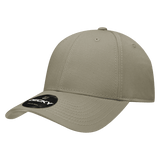 Decky 6 Panel Low Profile Structured Cotton Cap | Decky 209 Khaki OSFM Hats