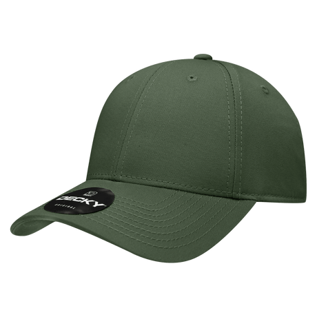 Decky 6 Panel Low Profile Structured Cotton Cap | Decky 209 Olive OSFM Hats
