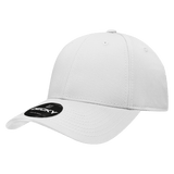 Decky 6 Panel Low Profile Structured Cotton Cap | Decky 209 White OSFM Hats