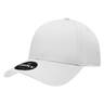 Decky 6 Panel Low Profile Structured Cotton Cap | Decky 209 White OSFM Hats