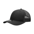 Decky 6 Panel Low Profile Structured Cotton Trucker | Decky 214 Black/Black OSFM