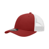 Decky 6 Panel Low Profile Structured Cotton Trucker | Decky 214 Cardinal/White OSFM