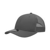 Decky 6 Panel Low Profile Structured Cotton Trucker | Decky 214 Charcoal/Charcoal OSFM